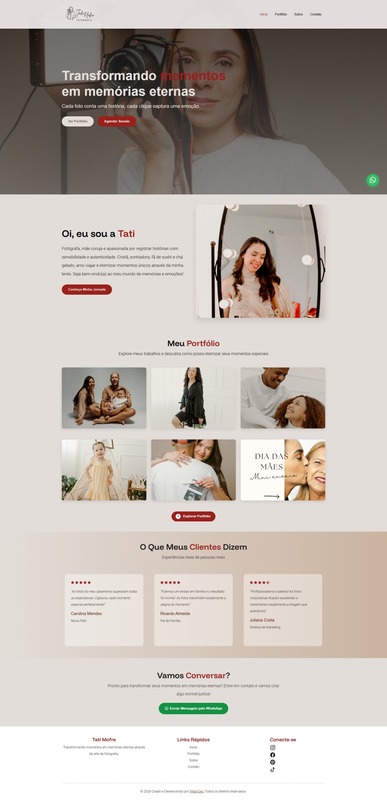 Tati Mofre - Fotografia