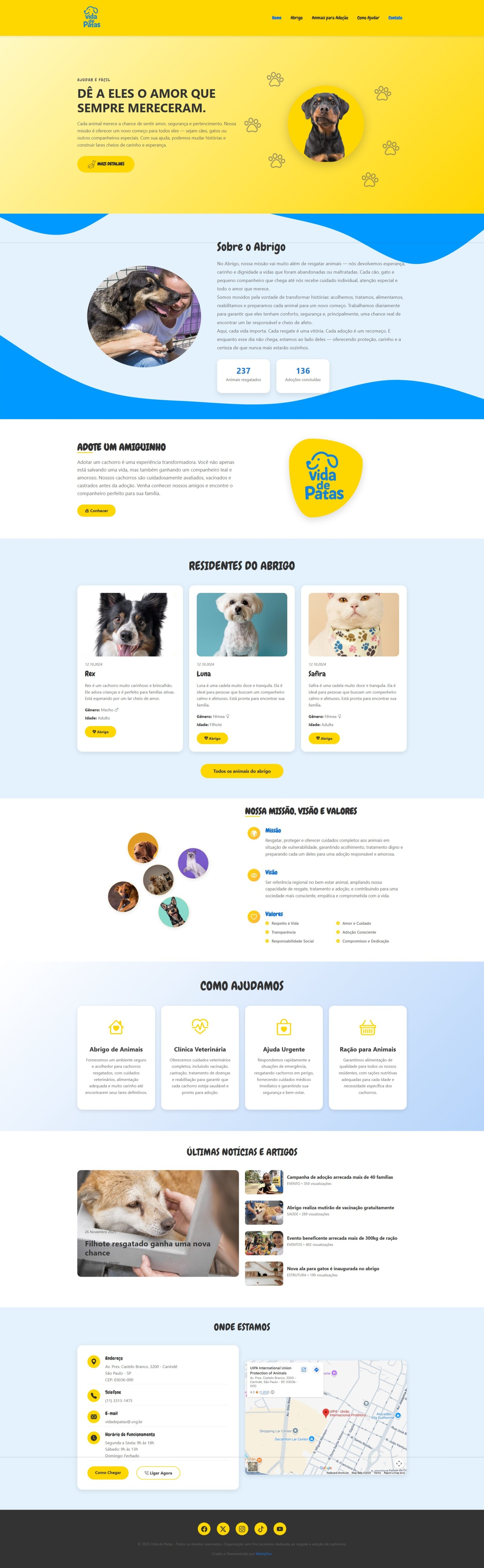 Vida de Patas - Institucional